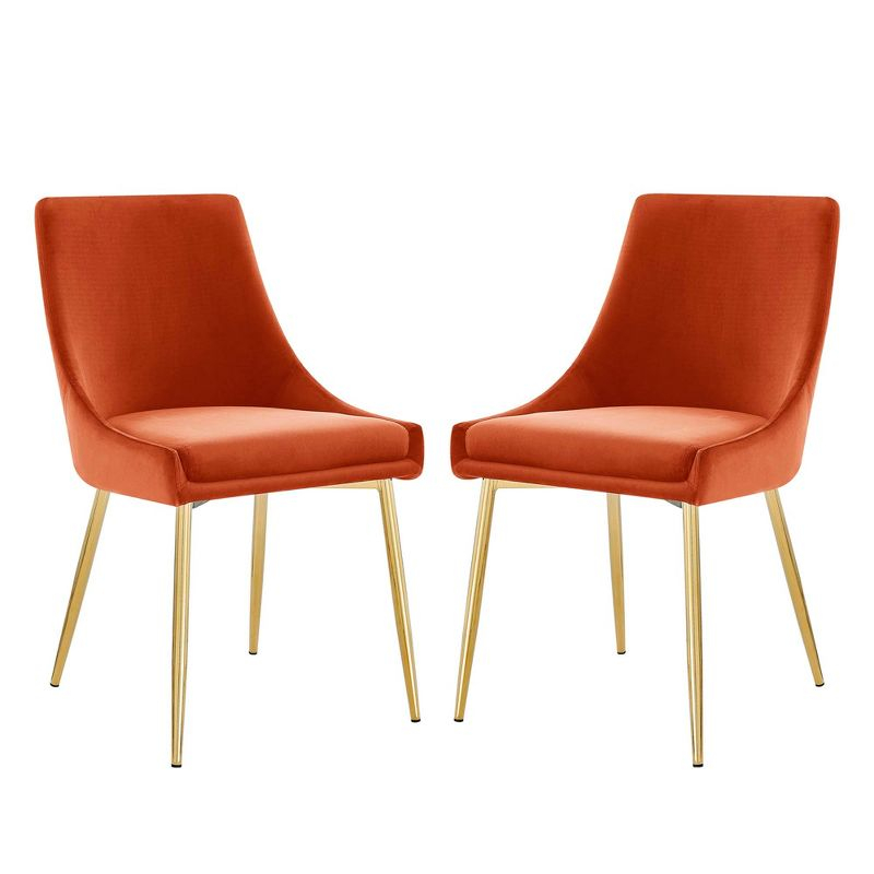 Modway Modway Viscount Performance Velvet Dining Chairs (Set of 2)
