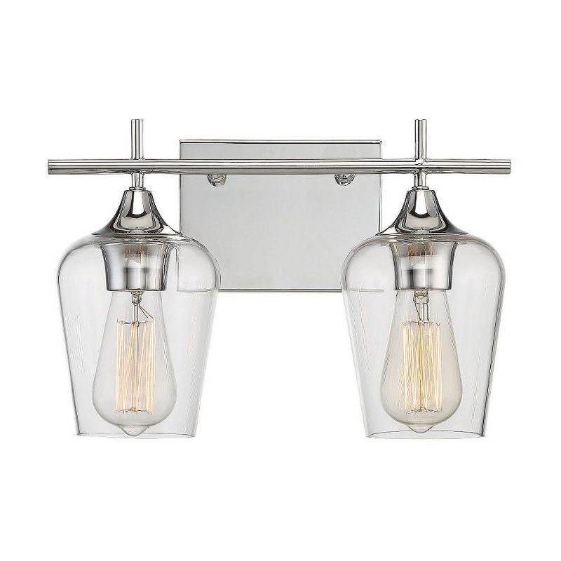 Savoy House Octave 2 - Light Vanity in  Polished Chrome