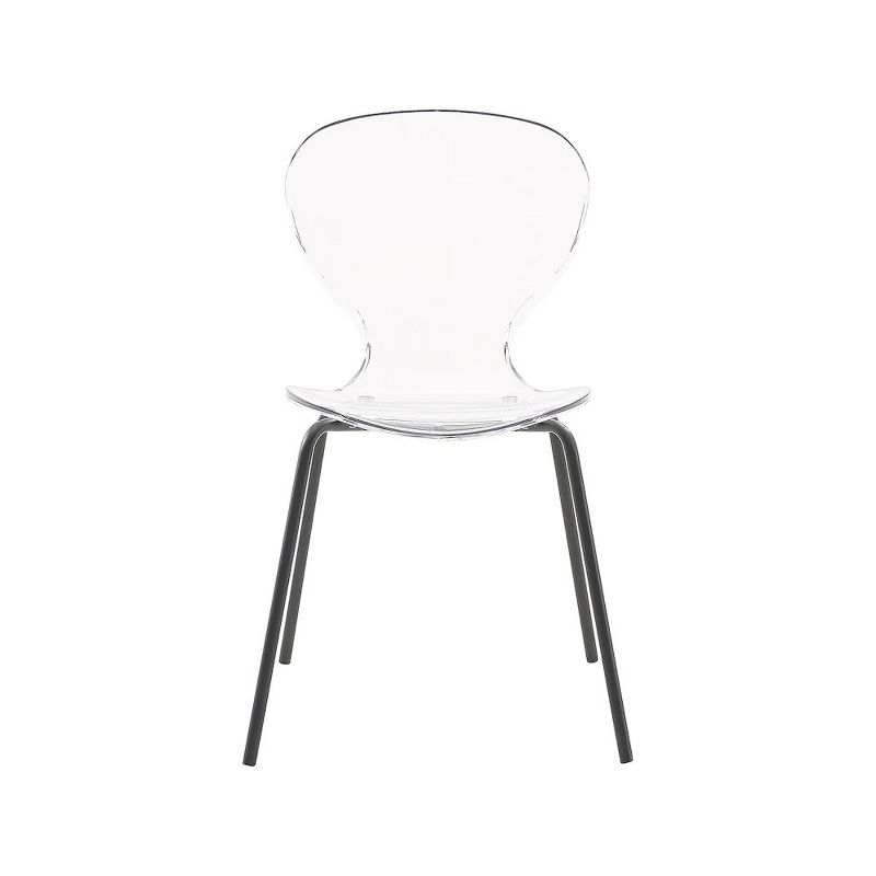 Meridian Furniture,Clarion Matte Black Dining Chair, Set of 2