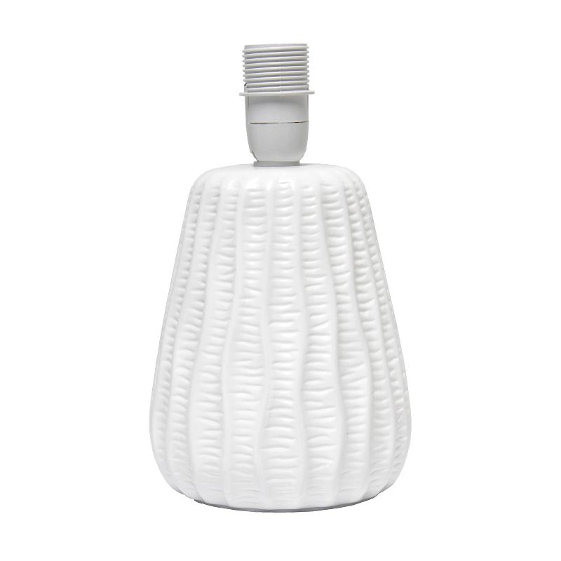 11.02" Mini Modern Ceramic Pastel Accent Bedside Table Desk Lamp: ETL Listed, No Assembly - Simple Designs