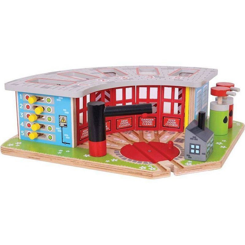Bigjigs Rail Five Way Engine Shed