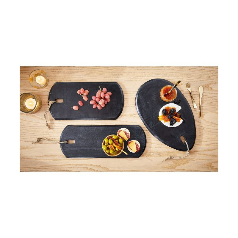 tag Long Black Marble Serving Board