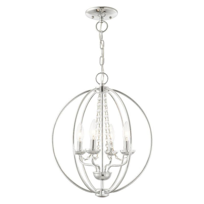 Livex Lighting Arabella 4 - Light Chandelier in  Polished Chrome