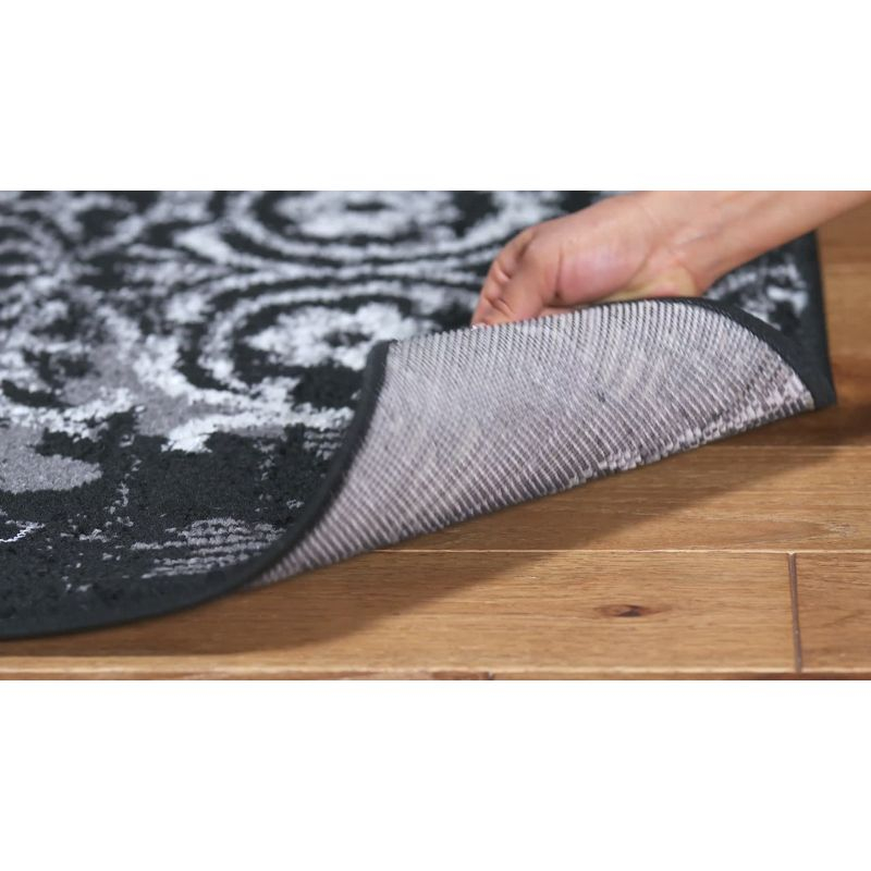 Adirondack ADR114 Machine Made Indoor Area Rug - Silver/Ivory - 9'x12' - Safavieh