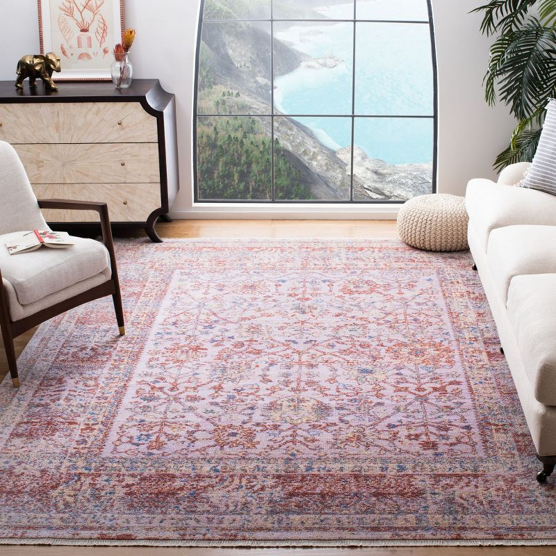 Hellenic HLC416 Power Loomed Area Rug - Ivory/Rust - 8'x10' - Safavieh.