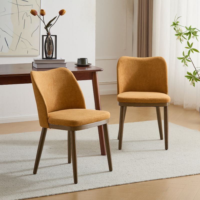 Christopher Knight Home Aviana Fabric Upholstered Dining Chairs (Set of 2), Ginger