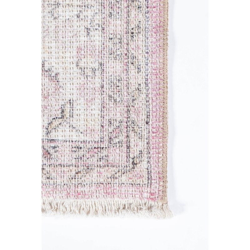 2'x3' Helena Accent Rug Light Pink - Momeni: Bohemian Ikat Design, Low Pile, Indoor Rectangle Rug, Polyester & Cotton