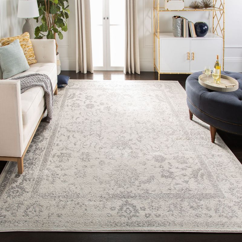 Adirondack ADR109 Machine Made Indoor Area Rug - Ivory/Silver - 9'x12' - Safavieh