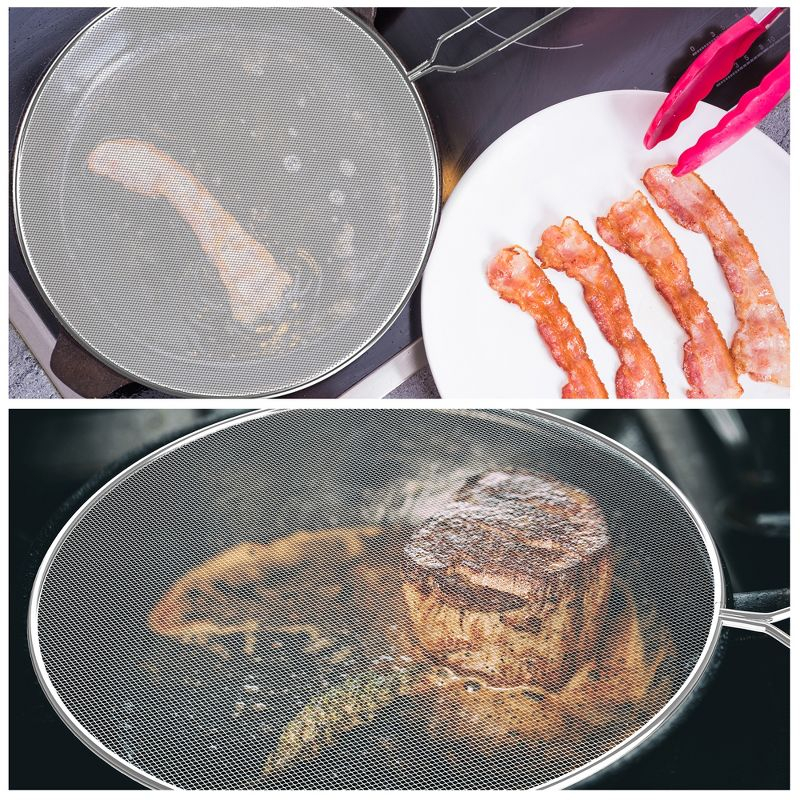 Hastings Home Stainless Steel Splatter Screen Guards – 3 Pieces