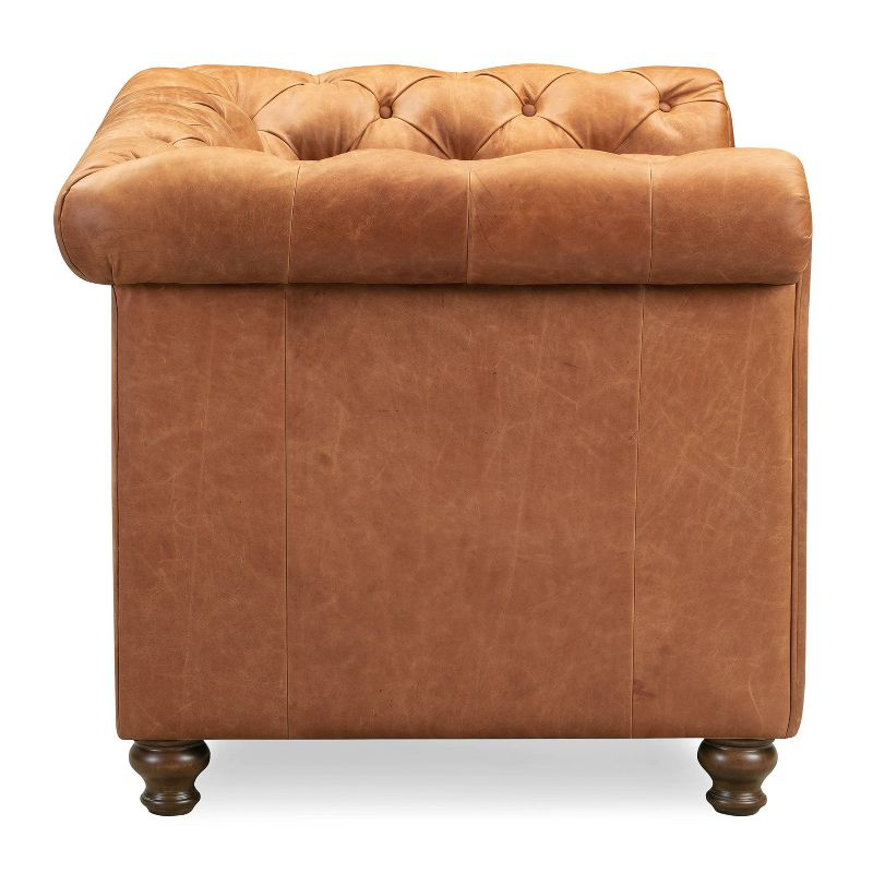 Poly & Bark Lyon Lounge Chair in Cognac Tan