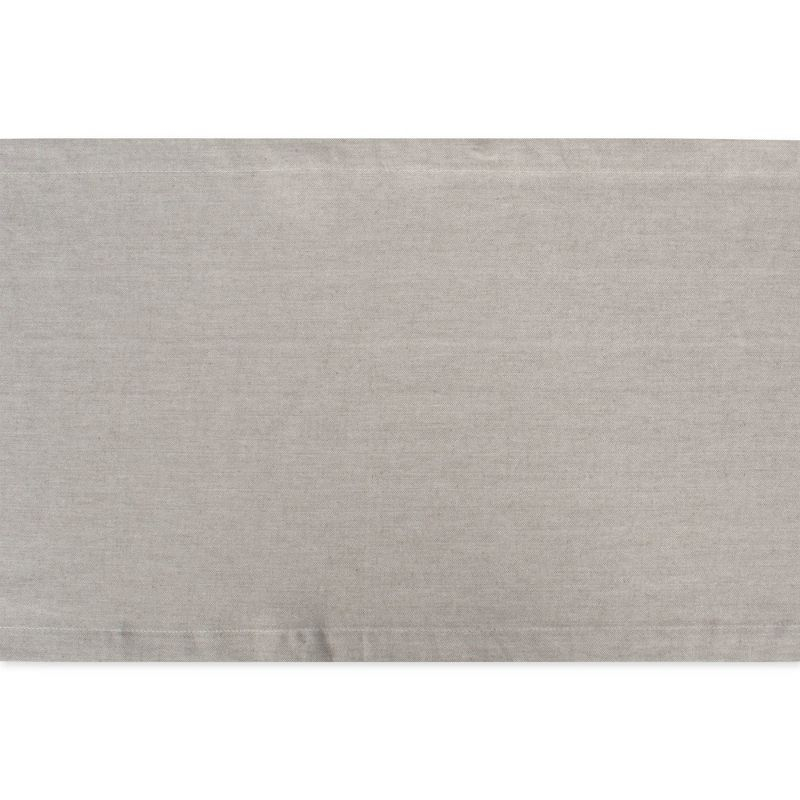Design Imports Stone Brown Solid Chambray Table Runner 14X72