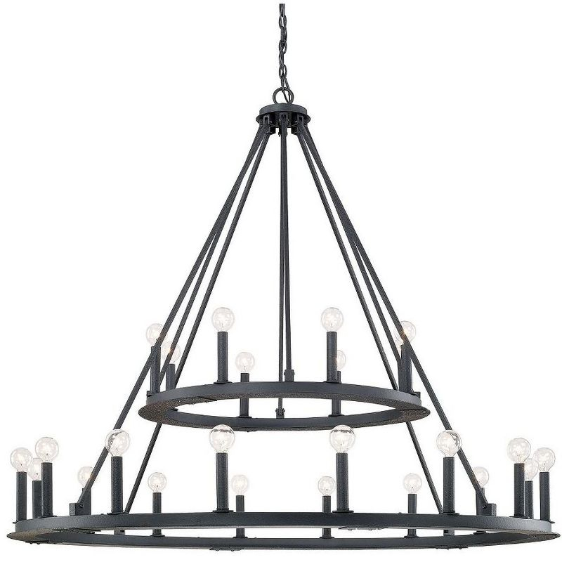 Capital Lighting Pearson 24 - Light Chandelier in  Black Iron