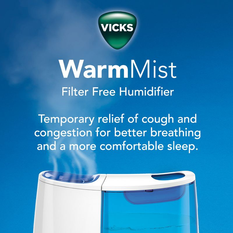 Vicks Warm Moisture Humidifier - White/Blue
