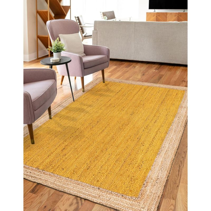 Unique Loom 6' 1 x 9' 0 Goa Braided Jute Rectangle Area Rug