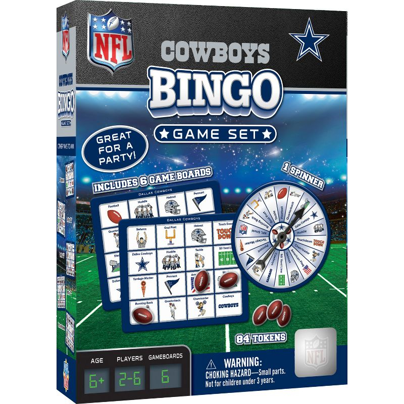 MasterPieces Officially Licensed NFL Dallas Cowboys Bingo Game