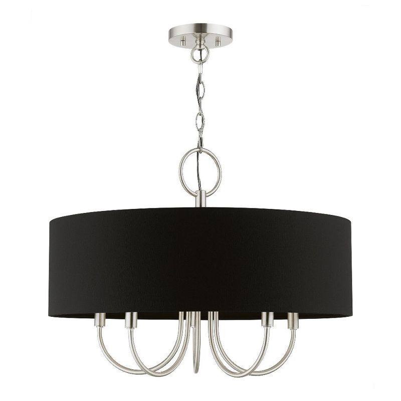 Livex Lighting Huntington 5 - Light Pendant in  Brushed Nickel