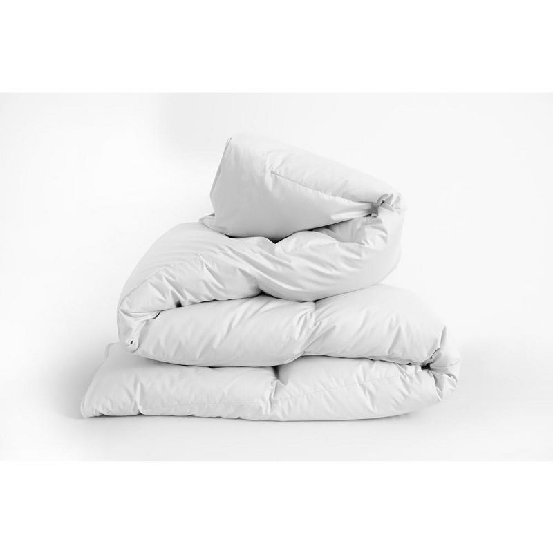 Continental Bedding Serenity 700 Fill Power White Goose Down Summer Weight Comforter Full Size 76 x 86 Inches