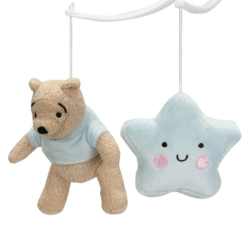 Bedtime Originals Starlight Pooh Musical Baby Crib Mobile - Blue, Animals