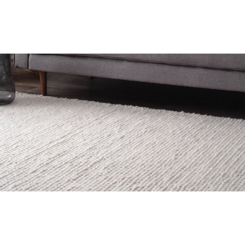 Nuloom Penelope Braided Wool Indoor Area Rug, 5' x 8', Grey