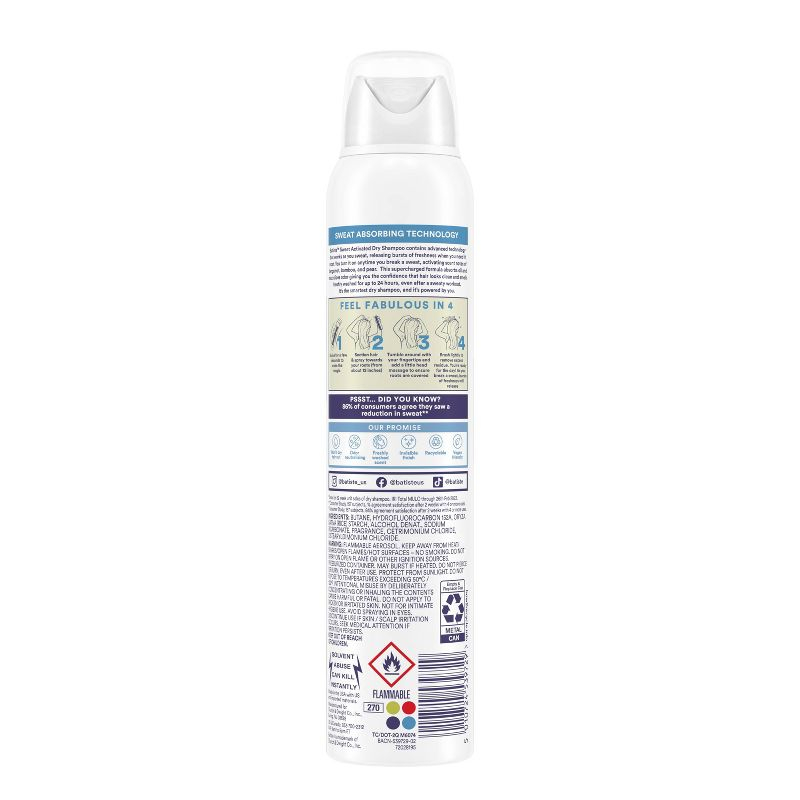 Batiste Sweat Activated Dry Shampoo - 3.81oz