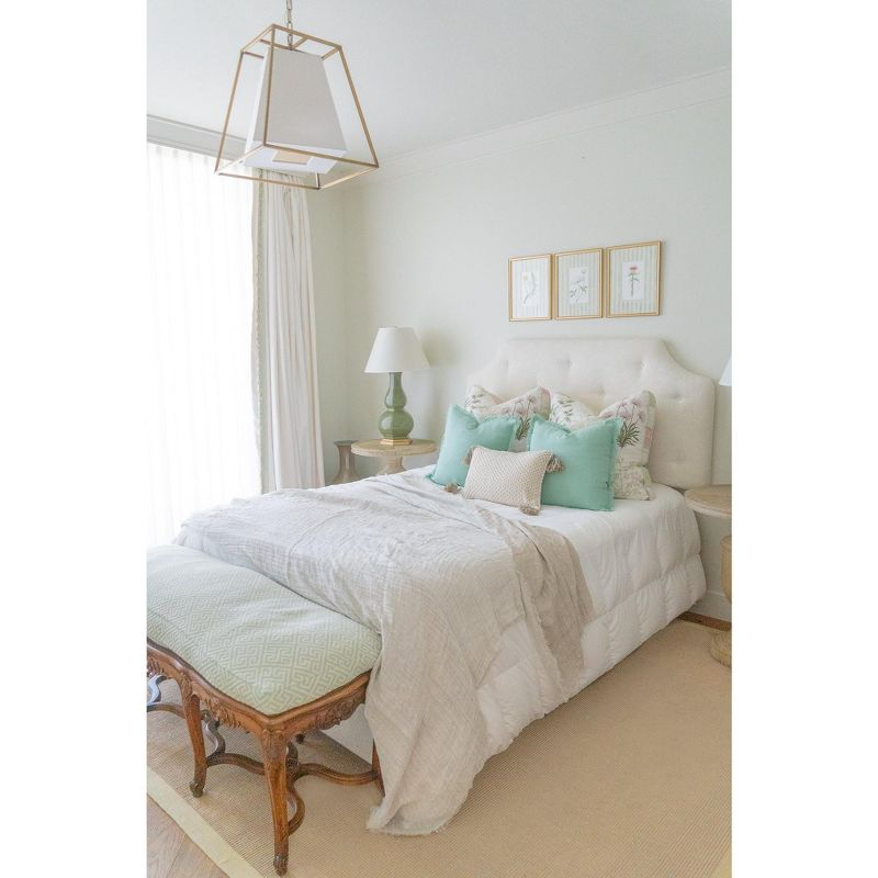 Mint Green Soft Linen Euro Pillow 26x26 26x26 Pillow Cover Only