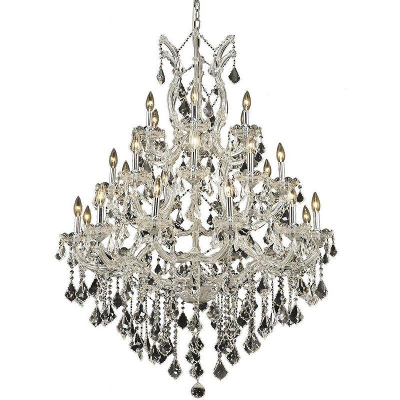 Elegant Lighting Maria Theresa 28 - Light Chandelier in  Chrome