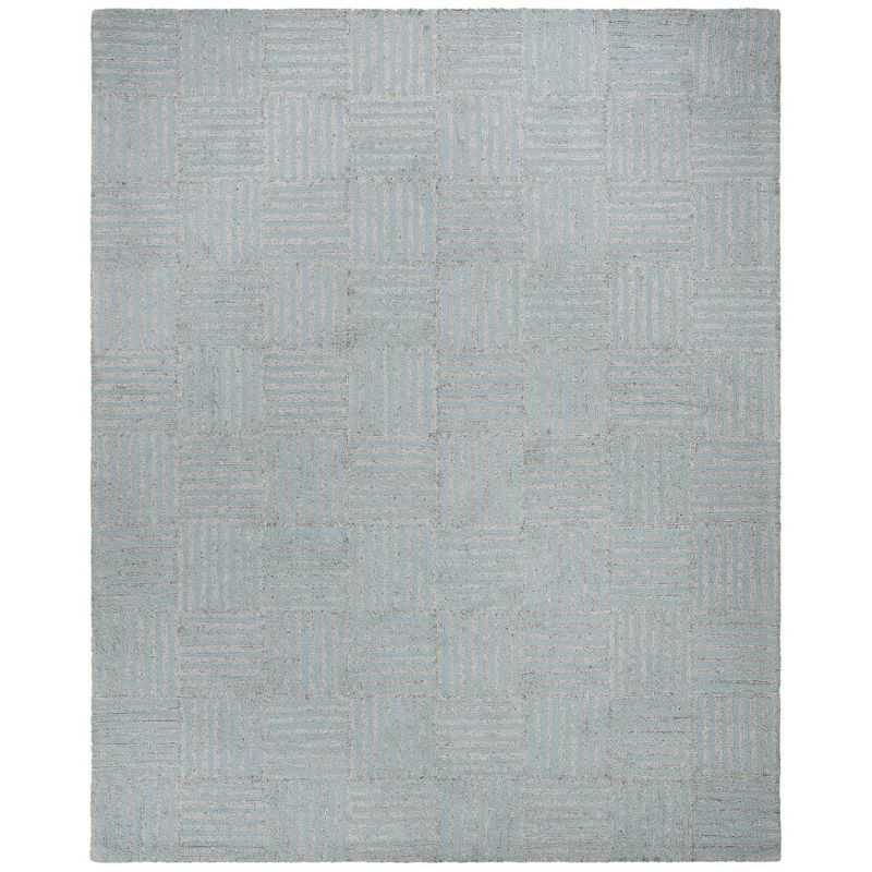 Abstract ABT602 Handmade Indoor Area Rug - Blue/Grey - 5'x8' - Safavieh