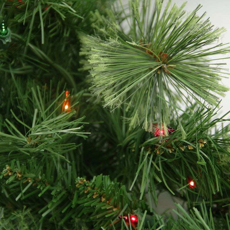 Northlight 24" Prelit Mixed Cashmere Pine Artificial Christmas Wreath - Multi Lights