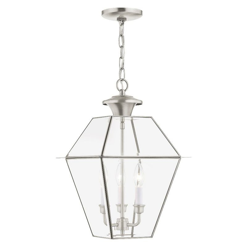 Livex Lighting Westover 3 - Light Pendant in  Brushed Nickel