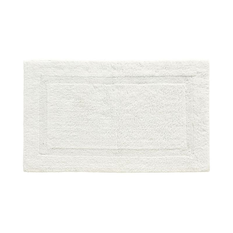24"x40" Lux Collection Bath Rug Ivory - Better Trends: Cotton, Tufted, Machine Washable, No Backing