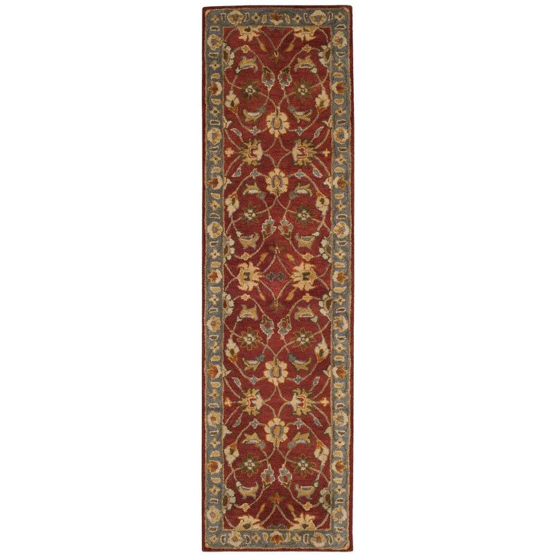 Heritage HG403 Handmade Runner Rug - 2'3"x8' - Red/Blue - Safavieh