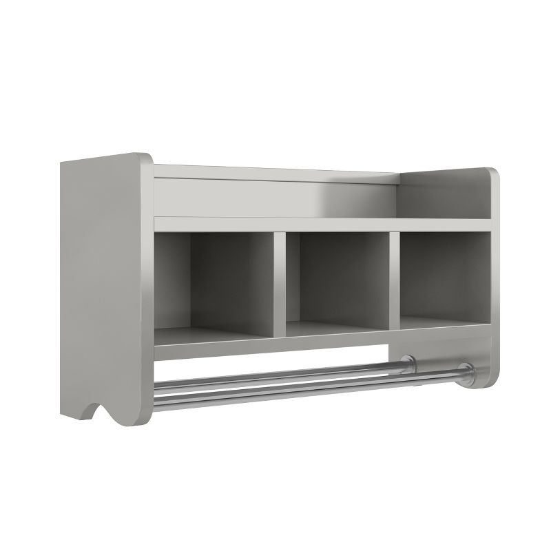 Decorative Wall Cabinet Gray 25" - Alaterre Furniture