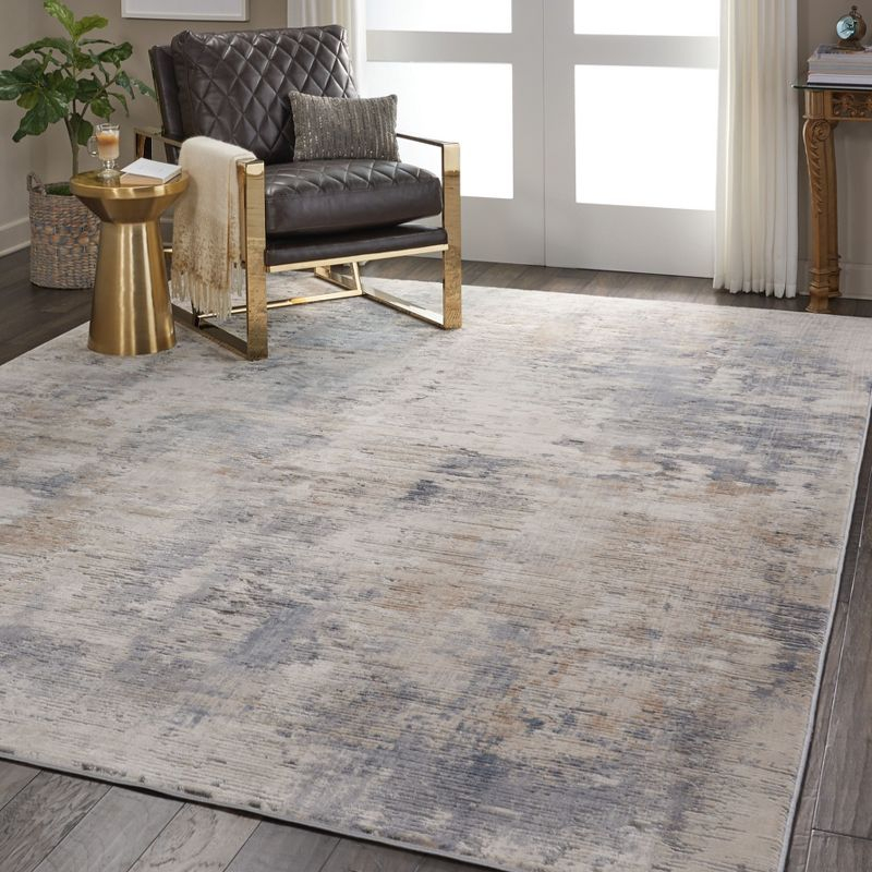 Nourison Rustic Textures Painterly Indoor Rug Beige/Grey 7'10" x 10'6"