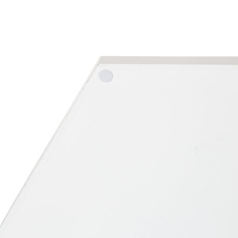 Kate and Laurel Lipton Tray, 18x18, White and Mirror