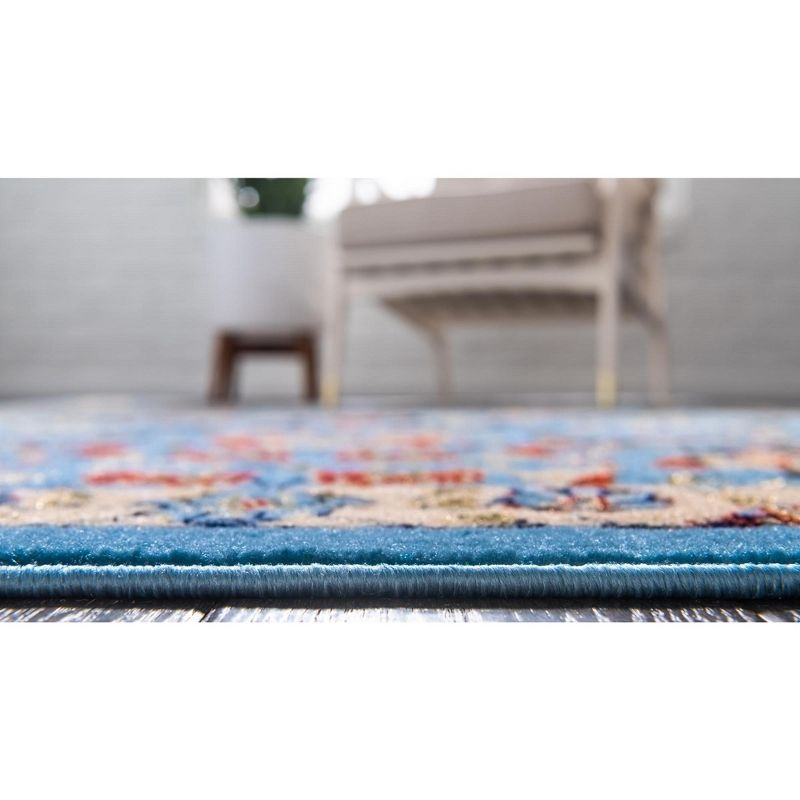 Unique Loom 5' 3 x 8' 0 Blue Espahan Cape Cod Area Rug