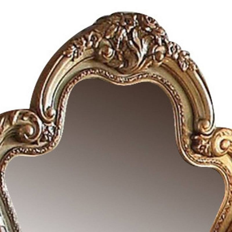 Acme Furniture Dresden Dresser Mirror Gold Patina/Bone