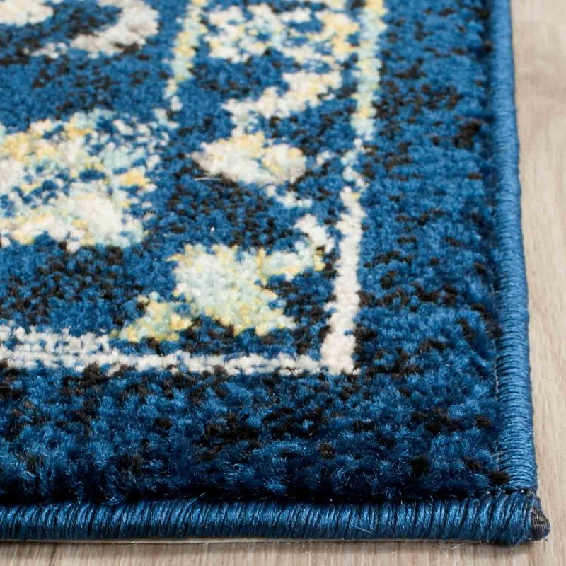 Evoke EVK252 Power Loomed Area Rug - Navy/Ivory - 5'3"x7'6" - Safavieh.