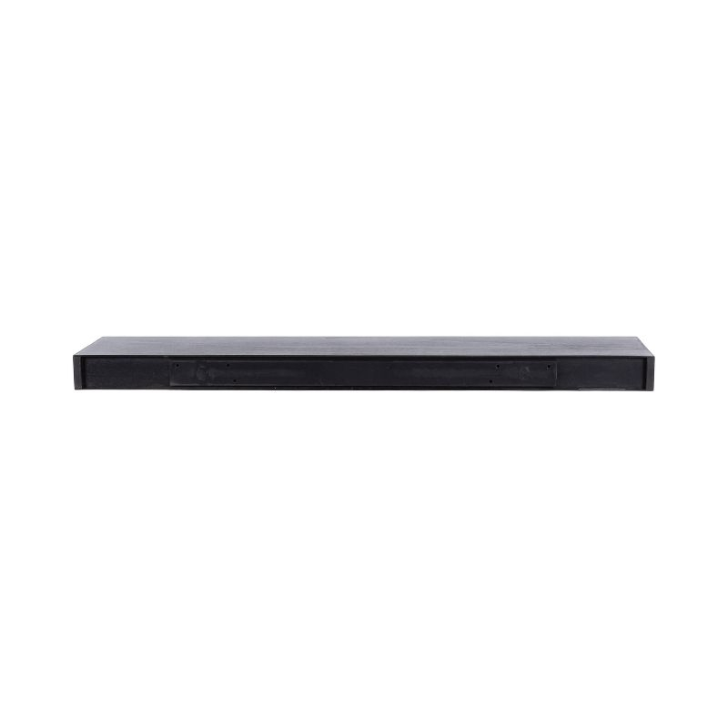 Kate & Laurel All Things Decor 36"x8" Havlock Wood Floating Shelf Black
