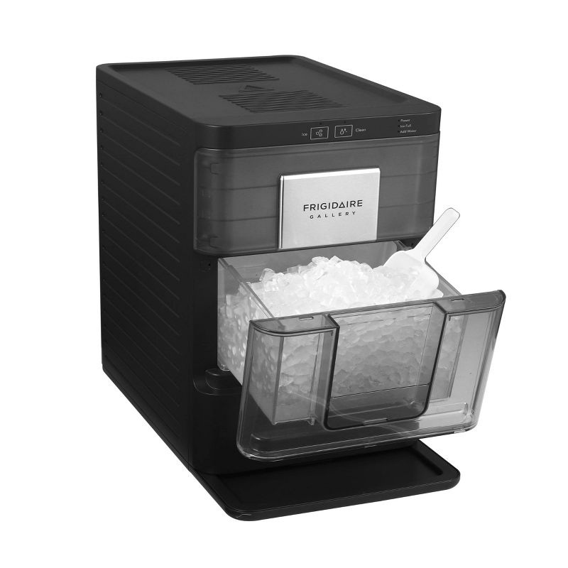 Frigidaire Nugget Ice Maker - Black: Countertop Ice Machine, 44 lbs Daily Production, 3 lbs Storage, Includes Scoop