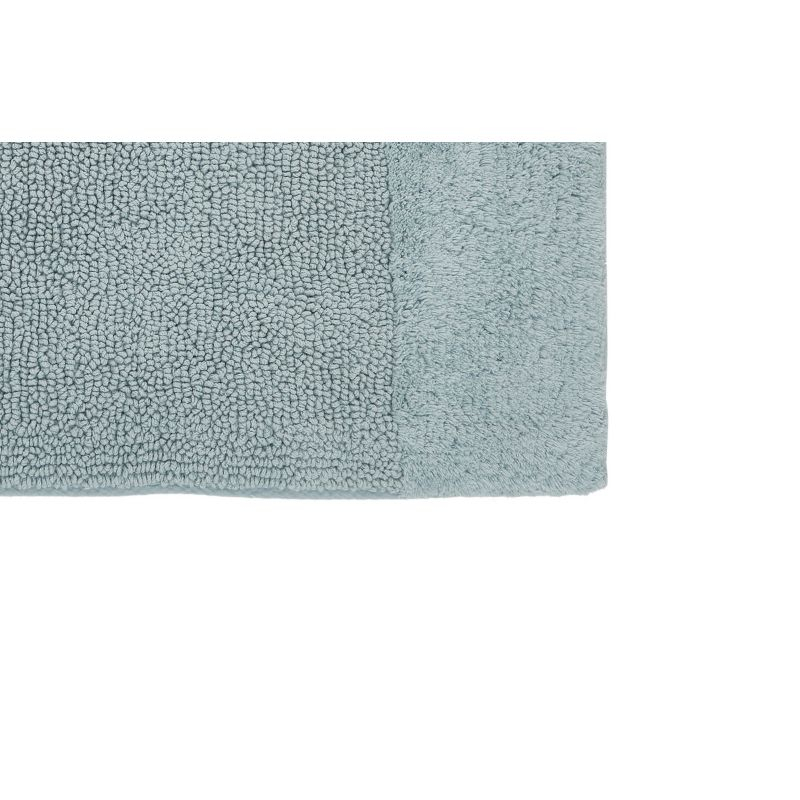 Better Trends Granada 100% Cotton Tufted Non-Slip Backing Bath Rug Set 3 PC (17" x 24" | 24" x 40" | 20" x 20") - Blue