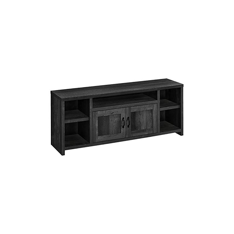 Monarch Specialties Tv Stand 60 Inch Console Media Entertainment Center Storage Cabinet Living Room Bedroom Laminate Black Transitional