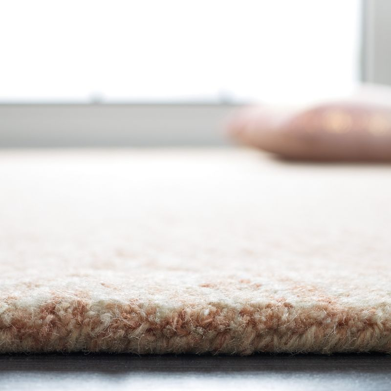 Abstract ABT426 Handmade Indoor Accent Rug - Brown/Ivory - 3'x5' - Safavieh