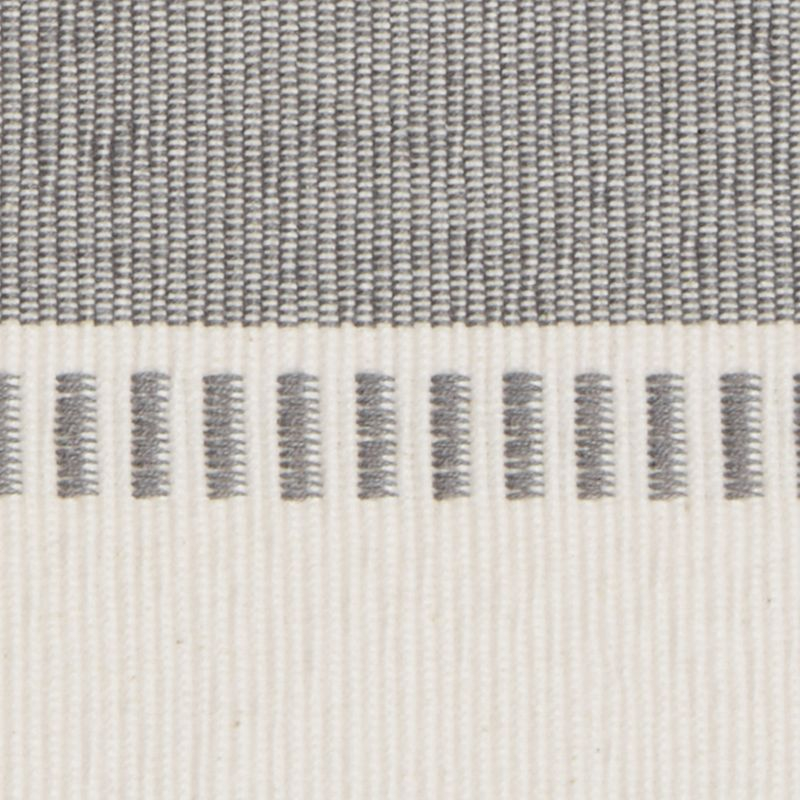 Design Imports  Ribbed Dobby Stripe Table Runner, Cool Gray, 13X72"
