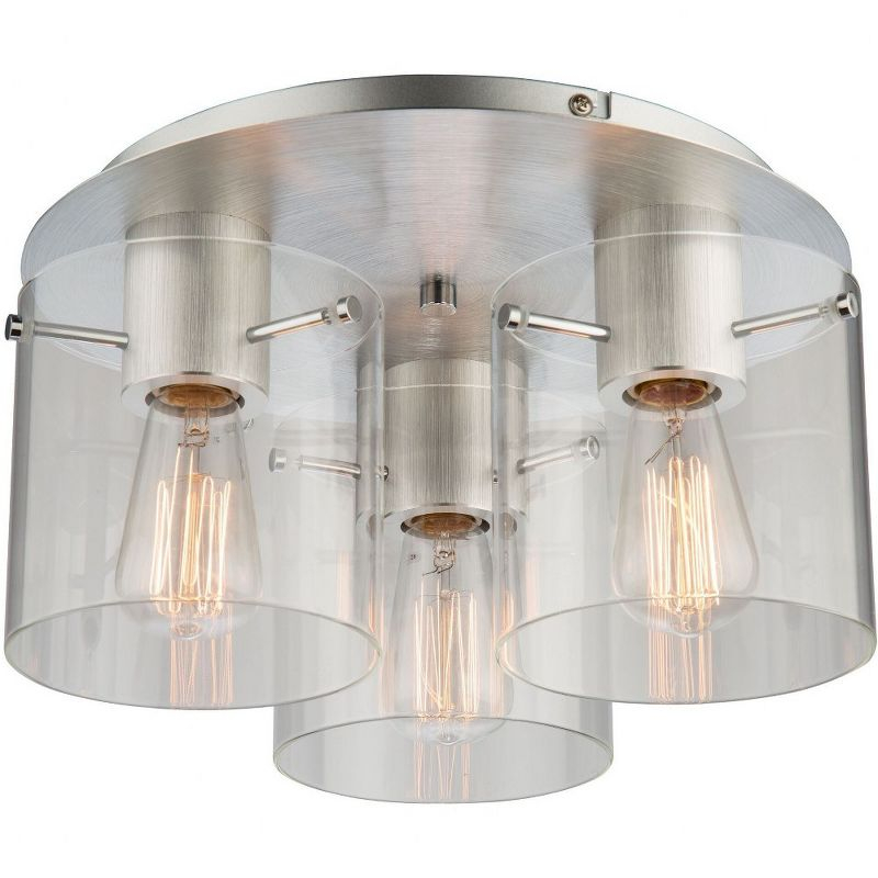 Artcraft Lighting Henley 3 - Light Flush Mount in  Satin Black