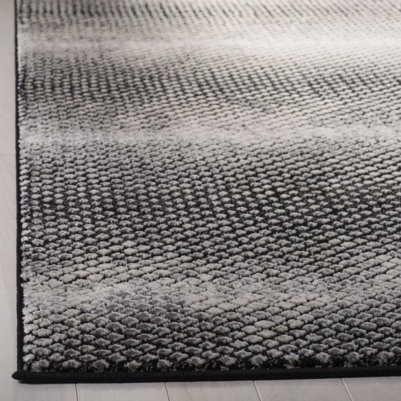 Lurex LUR186 Power Loomed Area Rug - Black/Ivory - 9'x12' - Safavieh