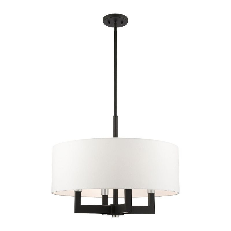 Livex Lighting Cresthaven 4 - Light Chandelier in  Black