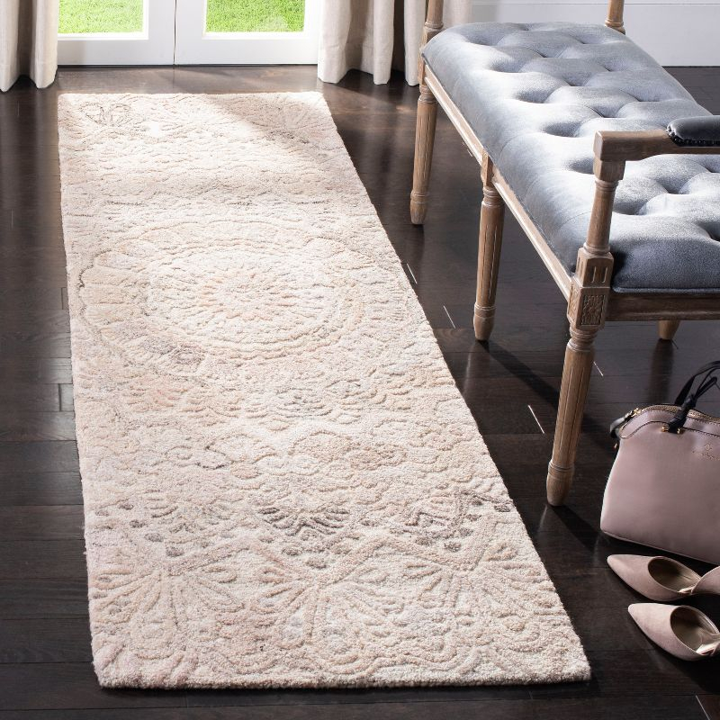 Marquee MRQ110 Hand Tufted Indoor Runner Rug - Beige/Ivory - 2'3"x8' - Safavieh