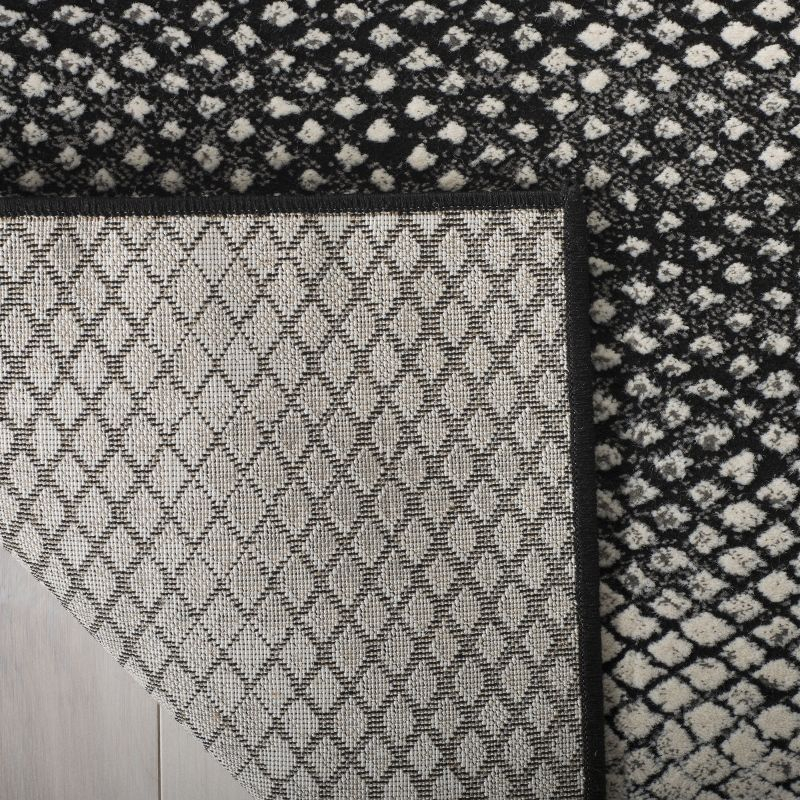 Lurex LUR186 Power Loomed Area Rug - Black/Ivory - 9'x12' - Safavieh