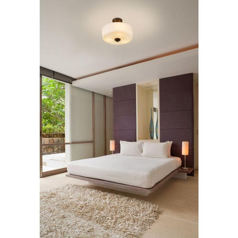 Z-Lite Arlington 3 - Light Semi-Flush Mount in  Bronze