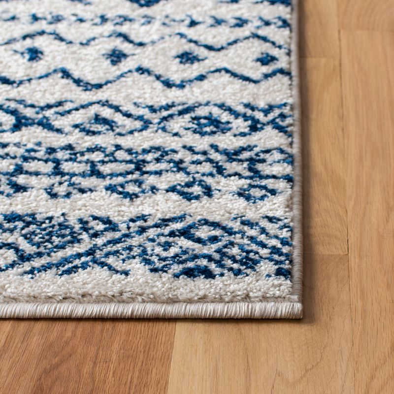 Tulum TUL267 Power Loomed Area Rug - Ivory/Navy - 3'x3' - Safavieh.